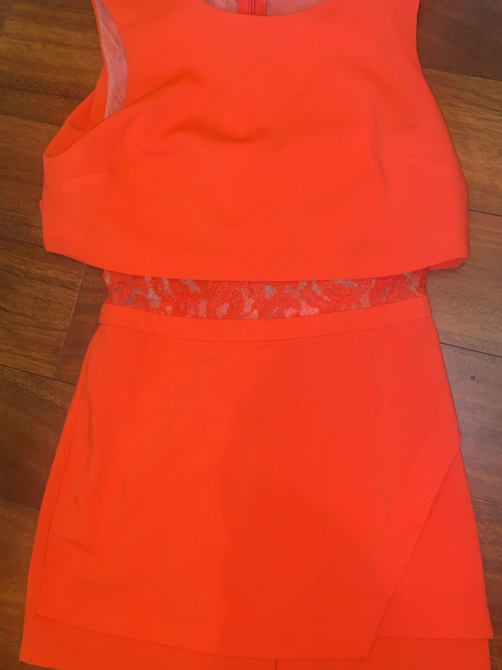 BCBGMaxAzria Neon Coral Sleeveless Dress